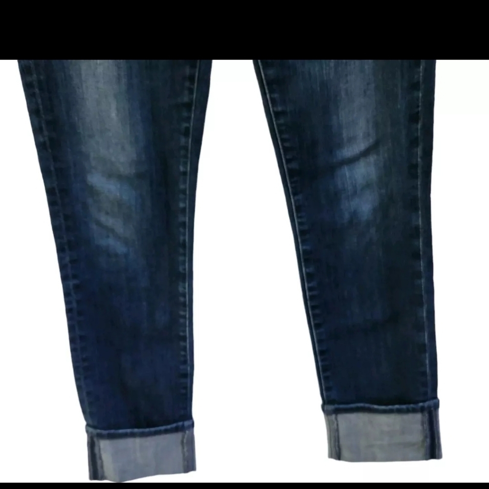 AG Adriano Goldschmied The Stevie Cuff Slim Straight Cuffed Jeans Size 28 Womens - Picture 3 of 6